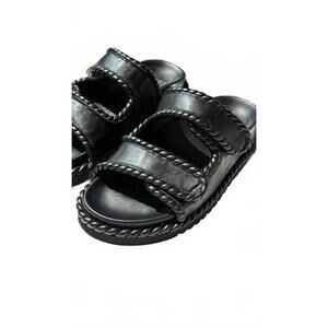 NEW BIBI LOU women's lama sandals in black